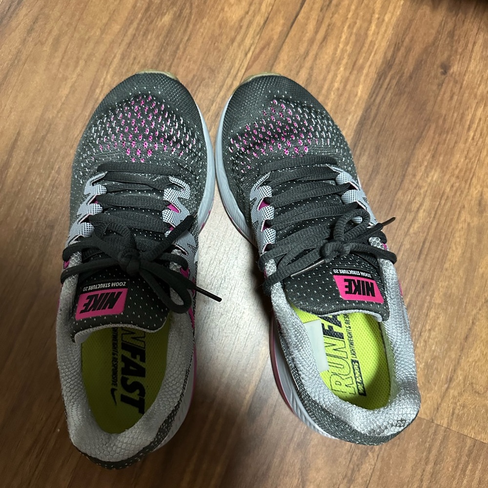 Nike Gray and Pink Athletic Sneakers - Picture 2 of 8